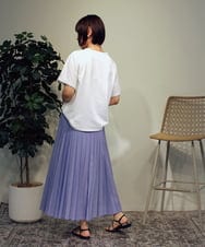 ZMKHB52098 al'aise modulation(アレーズモジュレーション) フリンジロゴデザインTシャツ ホワイト