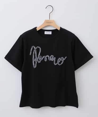 ZMKHB52098 al'aise modulation フリンジロゴデザインTシャツ