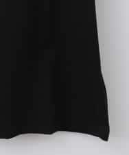 ZMKHB52098 al'aise modulation(アレーズモジュレーション) フリンジロゴデザインTシャツ ブラック