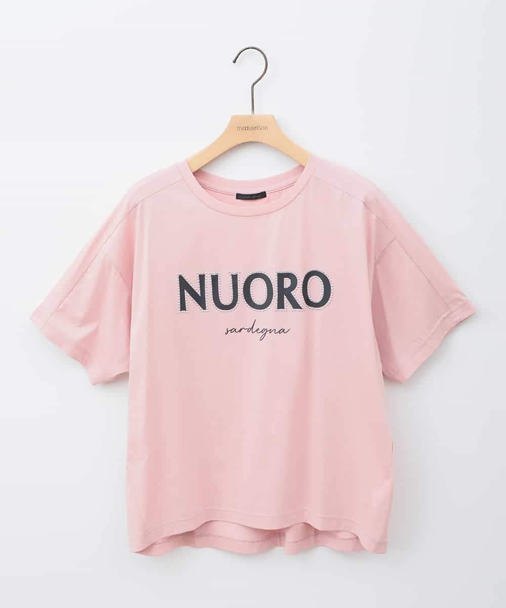 ZMKHB56079 al'aise modulation 【接触冷感】スタッズロゴデザインTシャツ