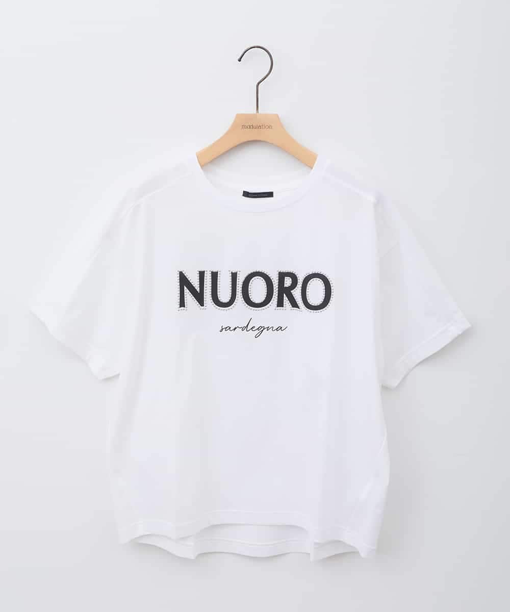 ZMKHB56079 al'aise modulation 【接触冷感】スタッズロゴデザインTシャツ