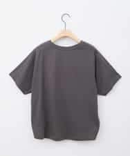 ZMKHB56079 al'aise modulation(アレーズモジュレーション) 【接触冷感】スタッズロゴデザインTシャツ ダークグレー