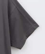 ZMKHB56079 al'aise modulation(アレーズモジュレーション) 【接触冷感】スタッズロゴデザインTシャツ ダークグレー