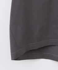 ZMKHB56079 al'aise modulation(アレーズモジュレーション) 【接触冷感】スタッズロゴデザインTシャツ ダークグレー