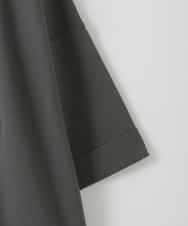 ZMKHE03049 al'aise modulation(アレーズモジュレーション) グリッター×ロゴプリントカットソー ダークグレー