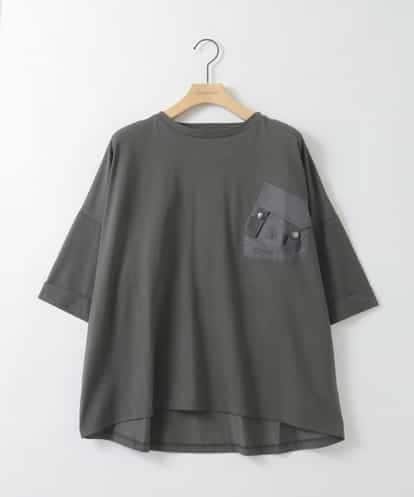 ZMKHE05049 al'aise modulation フロントフラップポケットカットソー