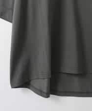 ZMKHE05049 al'aise modulation(アレーズモジュレーション) フロントフラップポケットカットソー ダークグレー