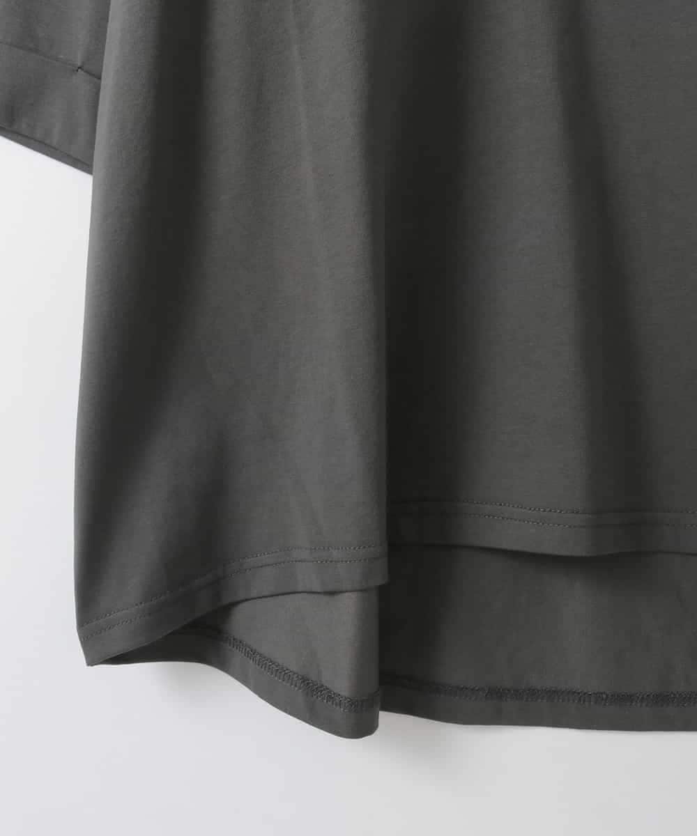 ZMKHE05049 al'aise modulation(アレーズモジュレーション) フロントフラップポケットカットソー ダークグレー