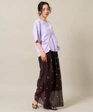ZMKHE06070 al'aise modulation(アレーズモジュレーション) イレギュラータックデザインTシャツ ピンク