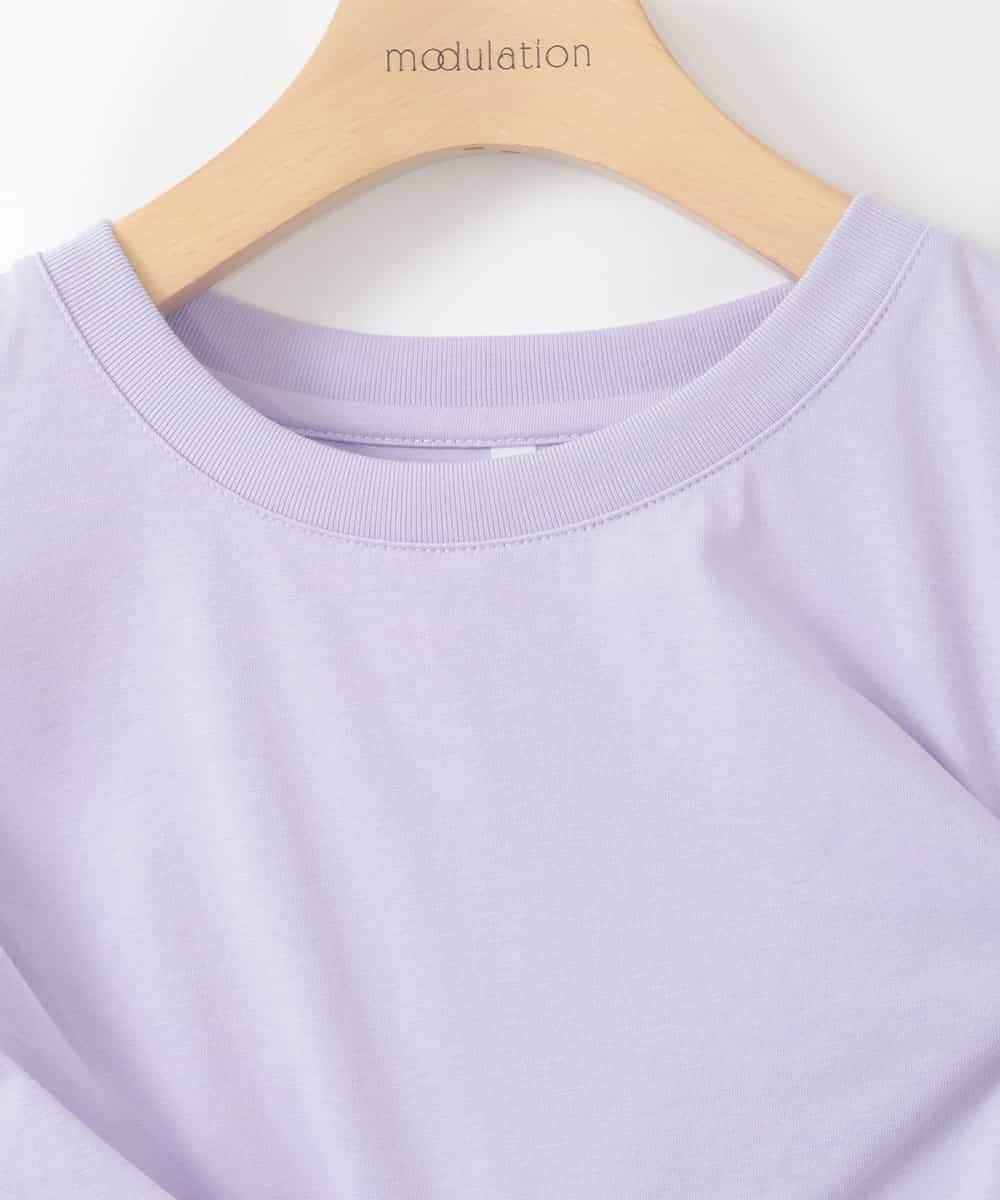 ZMKHE06070 al'aise modulation(アレーズモジュレーション) イレギュラータックデザインTシャツ ピンク