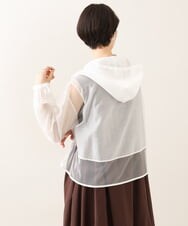 ZMKHE08138 al'aise modulation(アレーズモジュレーション) メッシュジョイントシアーブルゾン アイボリー