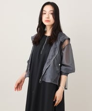 ZMKHE08138 al'aise modulation(アレーズモジュレーション) メッシュジョイントシアーブルゾン ダークグレー