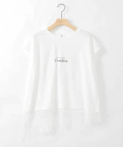 ZMKHE12068 al'aise modulation 裾レースフレンチスリーブTシャツ