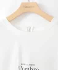 ZMKHE12068 al'aise modulation(アレーズモジュレーション) 裾レースフレンチスリーブTシャツ ホワイト