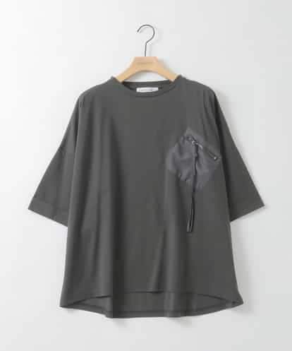 ZMKHE14049 al'aise modulation フロントジップポケットカットソー