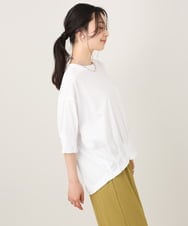 ZMKHE16089 al'aise modulation(アレーズモジュレーション) タックアクセントカットソー ホワイト