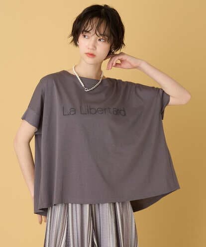 ZMKHE18079 al'aise modulation 立体ロゴオーバーシルエットTシャツ