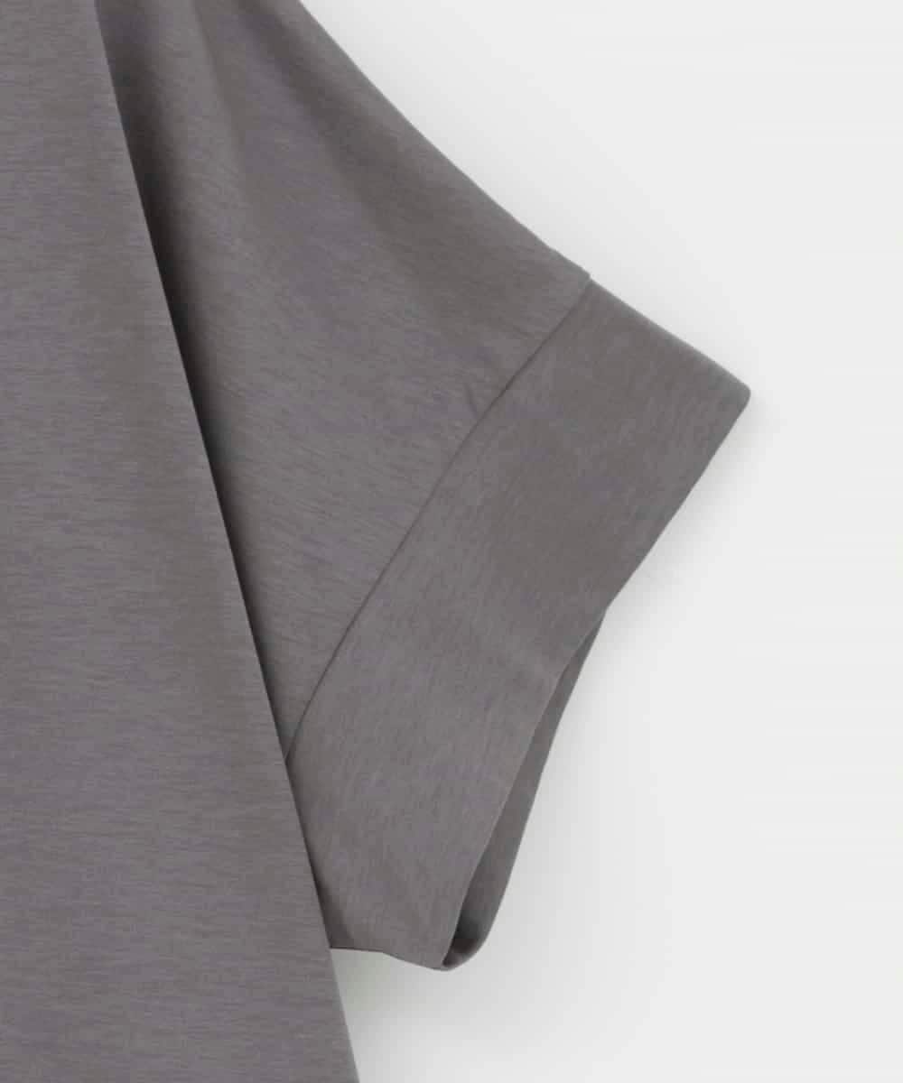 ZMKHE18079 al'aise modulation(アレーズモジュレーション) 立体ロゴオーバーシルエットTシャツ ダークグレー