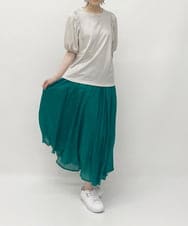 ZMKHT36099 al'aise modulation(アレーズモジュレーション) 【日本製】ボリュームスリーブコットンカットソー アイボリー