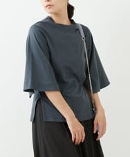 ZMKHT52089 al'aise modulation(アレーズモジュレーション) 【日本製】スリットスリーブカットソー ダークグレー