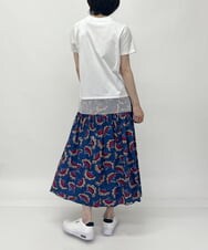 ZMKHT53089 al'aise modulation(アレーズモジュレーション) 【日本製】メッシュヘムTシャツ ホワイト