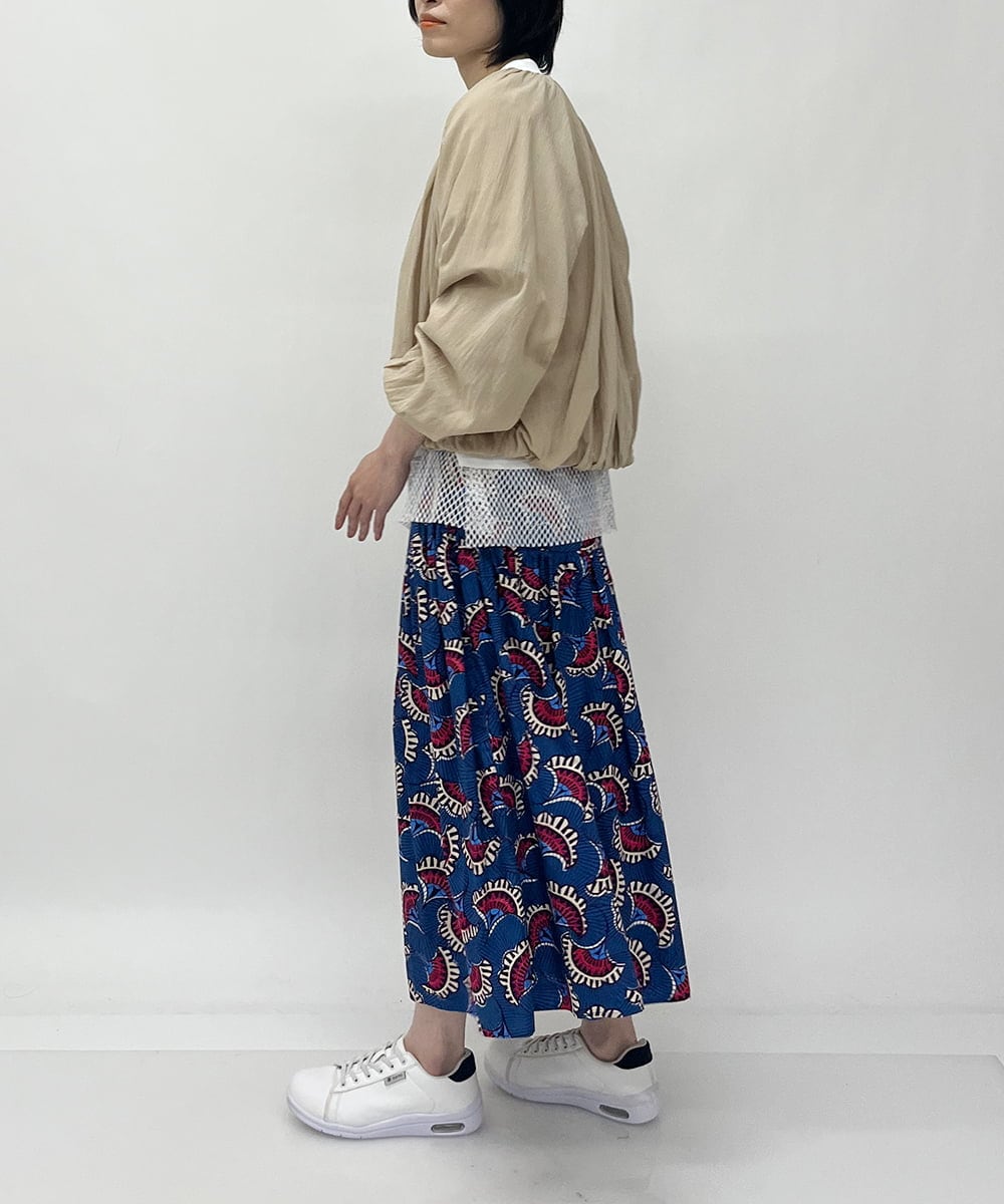 ZMKHT53089 al'aise modulation(アレーズモジュレーション) 【日本製】メッシュヘムTシャツ ホワイト