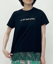 ZMKHT53089 al'aise modulation(アレーズモジュレーション) 【日本製】メッシュヘムTシャツ ブラック