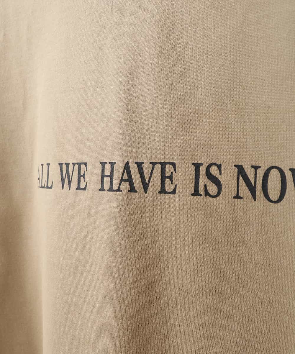ZMKHT53089 al'aise modulation(アレーズモジュレーション) 【日本製】メッシュヘムTシャツ ベージュ