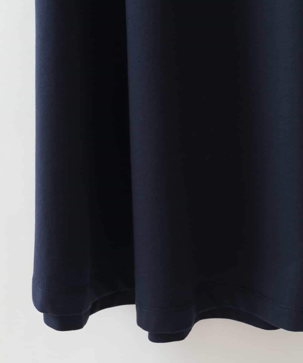 ZMKHW34059 al'aise modulation(アレーズモジュレーション) フレアロゴTシャツ ネイビー