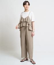 ZMKHW36090 al'aise modulation(アレーズモジュレーション) パールポイントTシャツ ホワイト