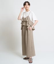 ZMKHW36090 al'aise modulation(アレーズモジュレーション) パールポイントTシャツ ホワイト