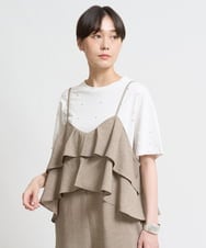 ZMKHW36090 al'aise modulation(アレーズモジュレーション) パールポイントTシャツ ホワイト
