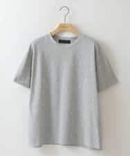ZMKHW36090 al'aise modulation(アレーズモジュレーション) パールポイントTシャツ グレー