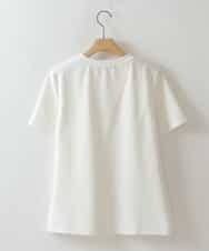 ZMKHW37120 al'aise modulation(アレーズモジュレーション) レイヤードデザインTシャツ ホワイト