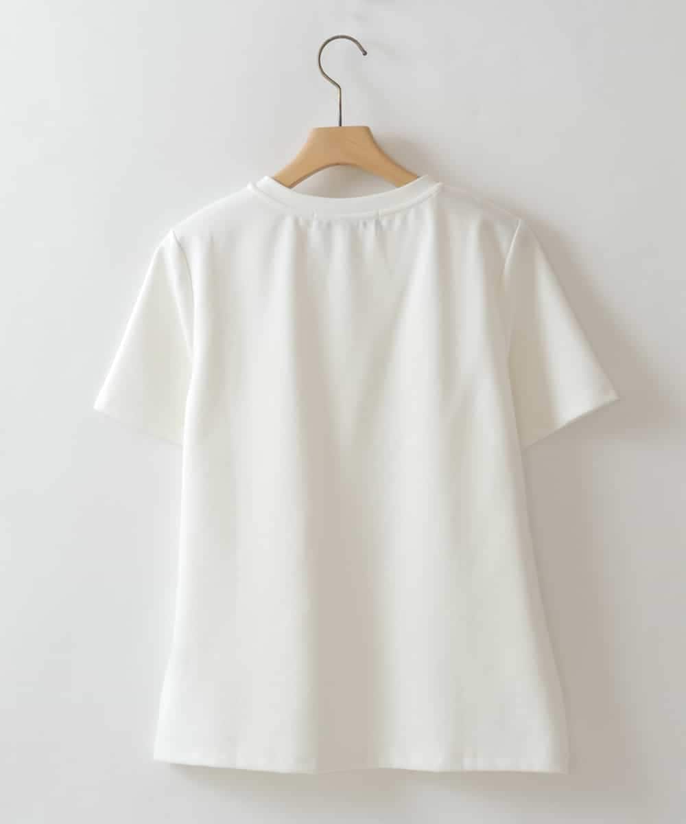 ZMKHW37120 al'aise modulation(アレーズモジュレーション) レイヤードデザインTシャツ ホワイト
