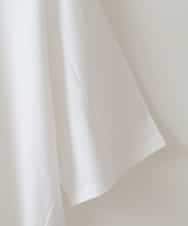 ZMKHW46089 al'aise modulation(アレーズモジュレーション) 袖スリットロゴ5分丈Tシャツ ホワイト