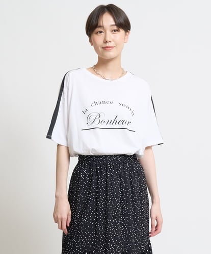 ZMKHW54100  配色テープロゴTシャツ