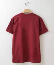ZMKHW66049 al'aise modulation(アレーズモジュレーション) フロッキーロゴTシャツ レッド