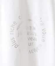 ZMKHW67079 al'aise modulation(アレーズモジュレーション) 袖スリットロゴTシャツ ホワイト