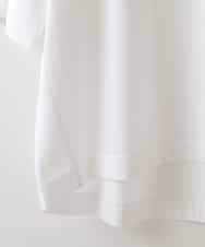 ZMKHW67079 al'aise modulation(アレーズモジュレーション) 袖スリットロゴTシャツ ホワイト