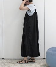 ZMKIB68089 al'aise modulation(アレーズモジュレーション) サイドギャザーロゴプリントカットソー ライトブルー