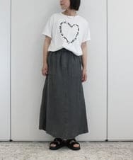 ZMKIB75090 al'aise modulation(アレーズモジュレーション) ハートロゴデザインTシャツ ホワイト