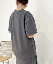 ZMKIB78089 al'aise modulation(アレーズモジュレーション) 【セットアップ対応】デザインロゴプリントプルオーバー ダークグレー