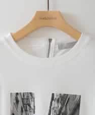 ZMKIB79069 al'aise modulation(アレーズモジュレーション) フォトプリントデザイン Tシャツ ホワイト