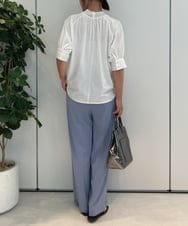 ZMKIB81069 al'aise modulation(アレーズモジュレーション) シアーネックラグランカットソー ホワイト