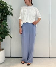 ZMKIB81069 al'aise modulation(アレーズモジュレーション) シアーネックラグランカットソー ホワイト