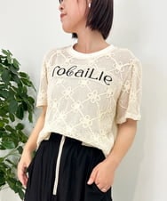 ZMKIB83110 al'aise modulation(アレーズモジュレーション) メッシュドッキングカットソー ベージュ