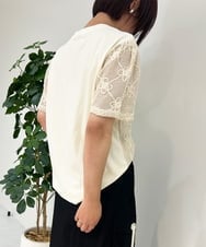 ZMKIB83110 al'aise modulation(アレーズモジュレーション) メッシュドッキングカットソー ベージュ