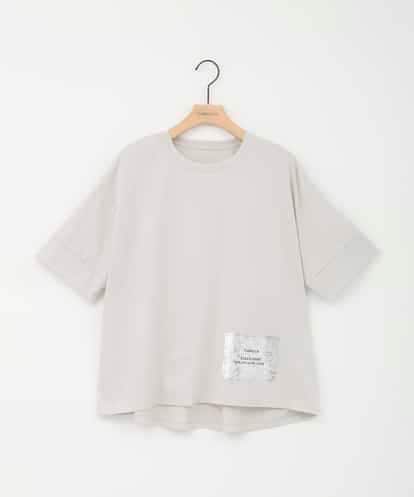 ZMKIE01099 al'aise modulation 【洗える】タグアクセントコットンTシャツ