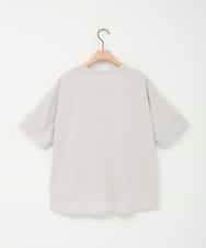 ZMKIE01099 al'aise modulation(アレーズモジュレーション) 【洗える】タグアクセントコットンTシャツ ライトグレー